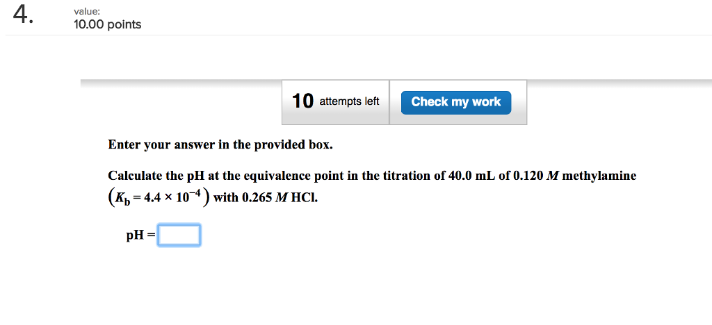 Solved 4 10 00 Points Value 10 Attempts Left Check My Work Chegg