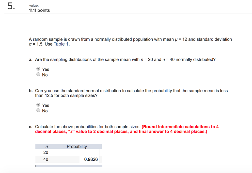 Solved Value Points A Random Sample Is Drawn From Chegg