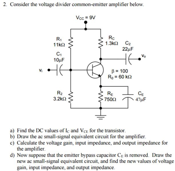 Solved 3 Draw The Dc And Ac Equivalent Circuit For The U 503