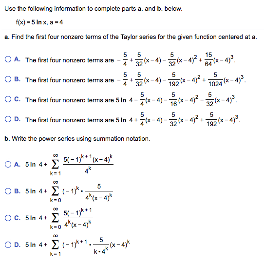 Solved Use The Following Information To Complete Parts A Chegg