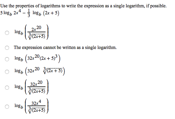 Write The Expression As A Single Logarithm Solved: Use The Properties Of Logarithms To Write The Expr... | Chegg.com