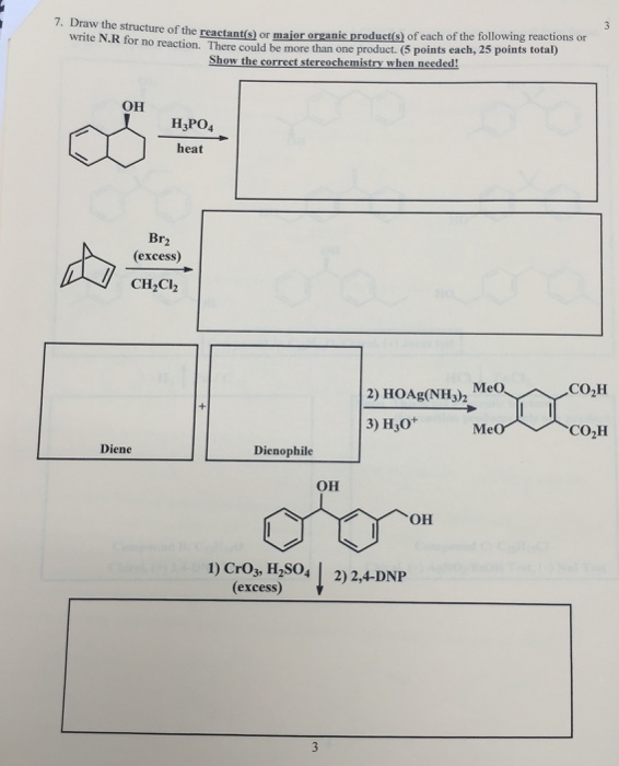 Solved Draw The Structure Of The Reactant S Or Major Chegg