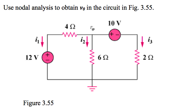 Solved Use Nodal Analysis To Obtain V In The Circuit In Chegg