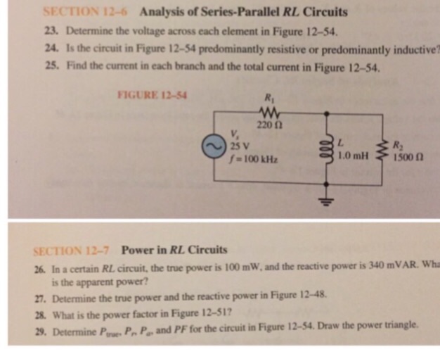 Solved Determine The Voltage Across Each Element In Figure Chegg