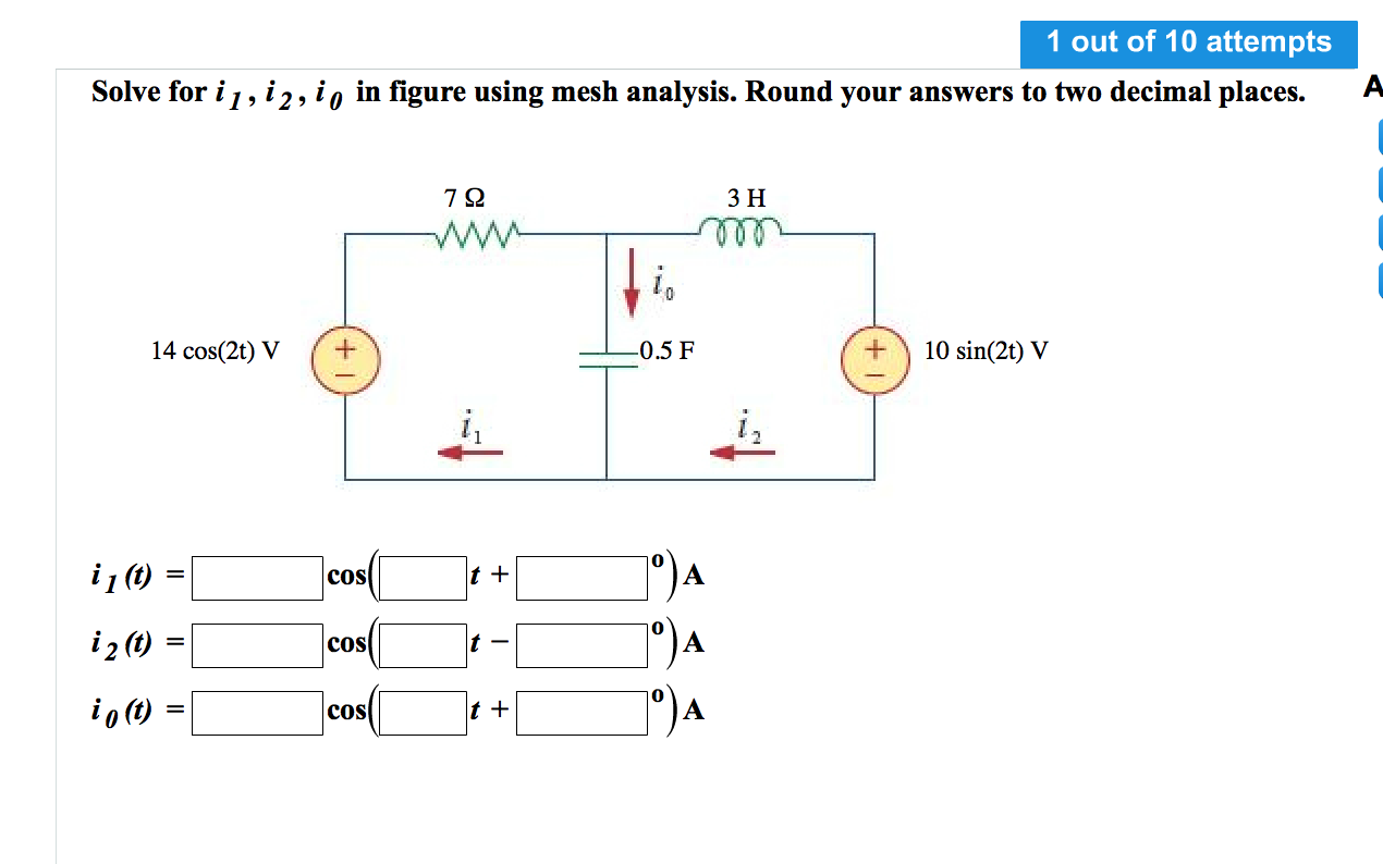 Solved Solve For I I I In Figure Using Mesh Analysis Chegg