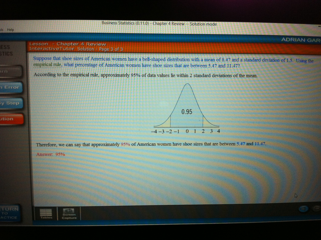 Solved Suppose That Shoe Sizes Of American Women Have A B...