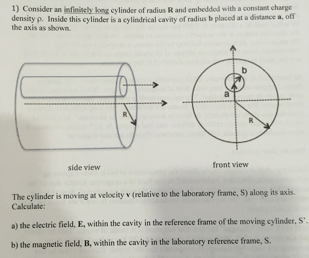 Solved Consider An Infinitely Long Cylinder Of Radius R Chegg