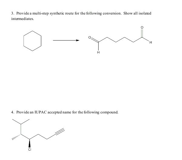 Solved Provide A Multi Step Synthetic Route For The Chegg