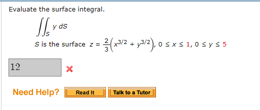 Solved Evaluate The Surface Integral S Y Ds S Is The Chegg