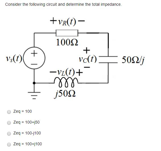 Solved A Ohm Resistor In Series With A Mh Inductor Is Chegg