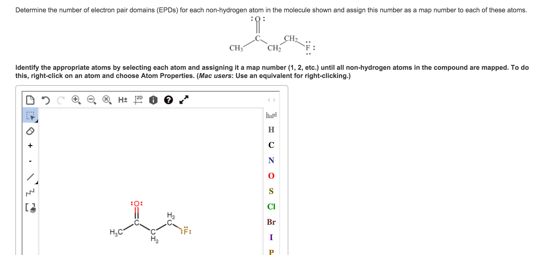 Solved Determine The Number Of Electron Pair Domains Epds Chegg