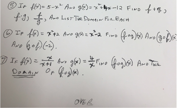 Solved If F X X And G X X X Find F G Chegg