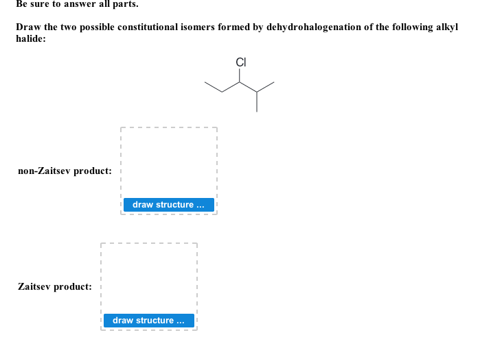 Solved Draw The Two Possible Constitutional Isomers Formed Chegg