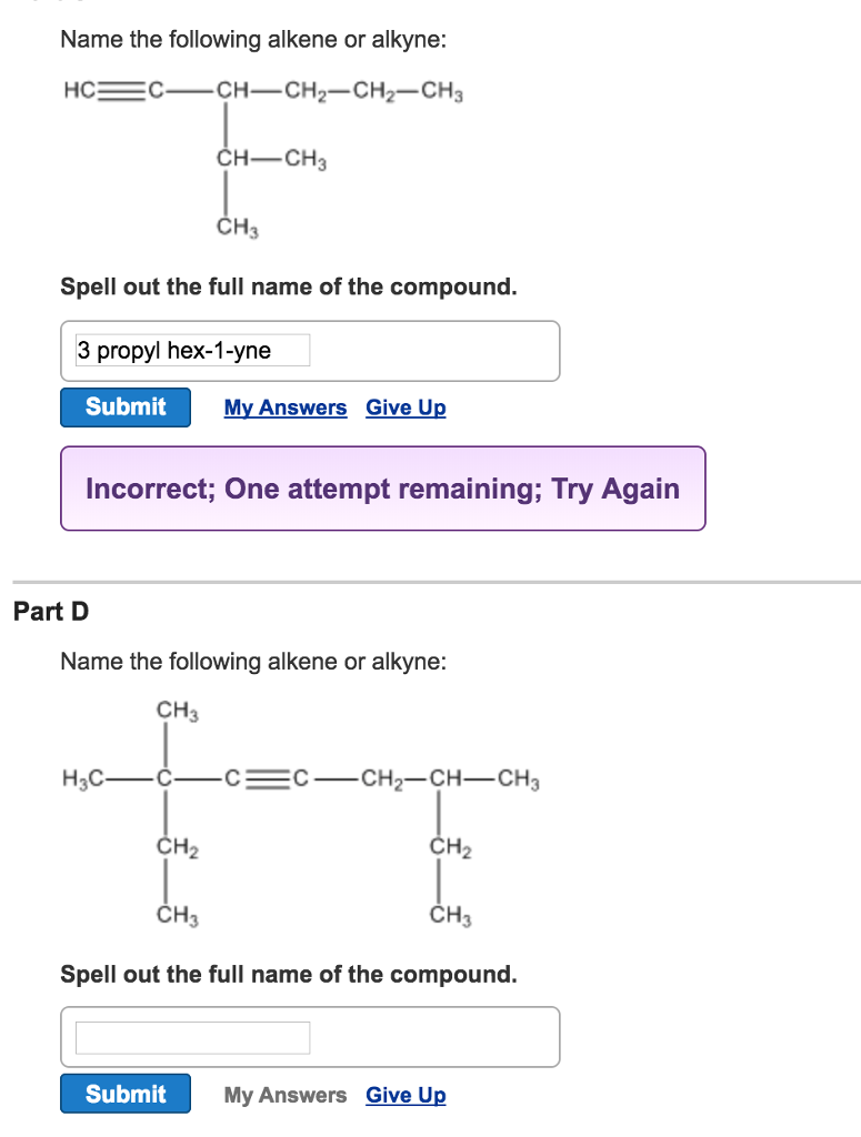 Solved Name The Following Alkene Or Alkyne Hc Cch Chegg