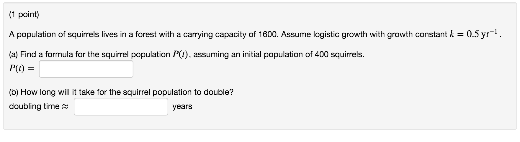 What is a carrying capacity formula?