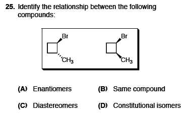 Solved What Is The Relationship Between The Following Compounds And