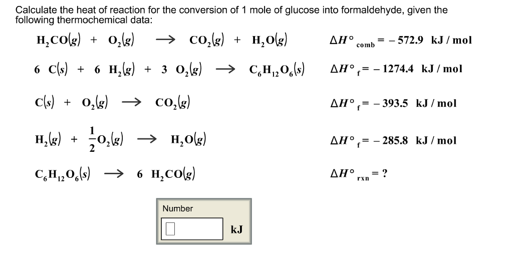 Solved Calculate The Heat Of Reaction For The Conversion