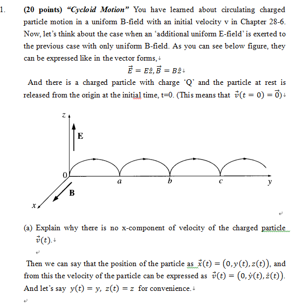 Solved Cycloid Motion You Have Learned About Circulating Chegg