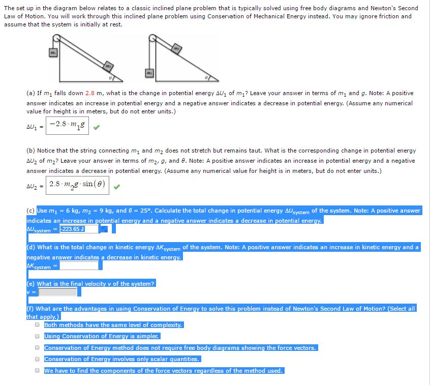 Solved The set up in the diagram below relates to a classic