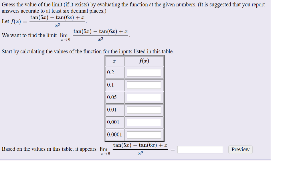 Solved Guess The Value Of The Limit If It Exists By Chegg