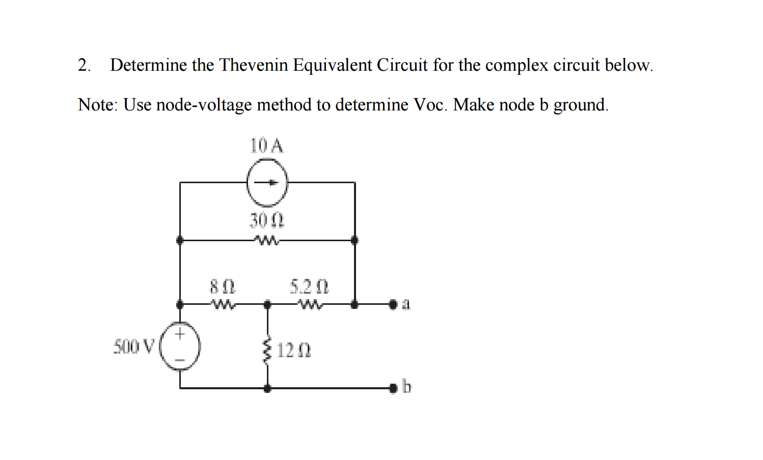 Solved Determine The Thevenin Equivalent Circuit For The Chegg