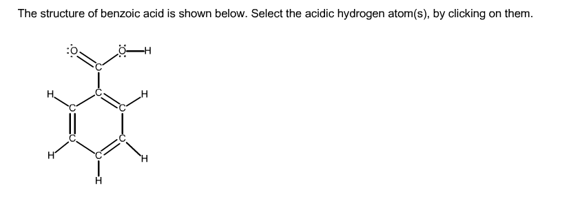 Solved The Structure Of Benzoic Acid Is Shown Below Select Chegg