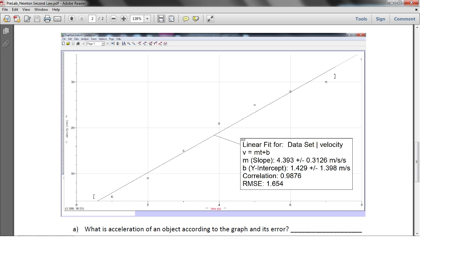Worksheets Velocity Time Graphs Questions And Answers Pdf solved 4 use the velocity vs time graph below to answer question following questions