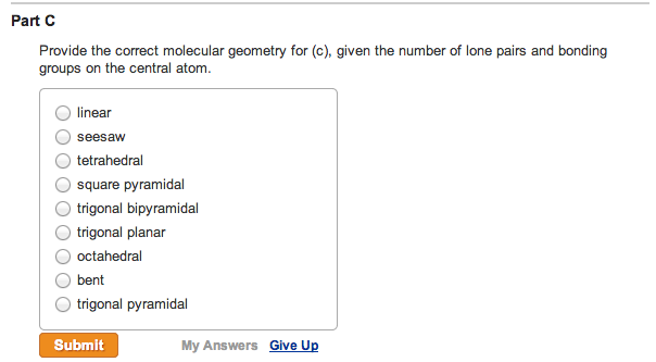 seesaw molecular geometry example