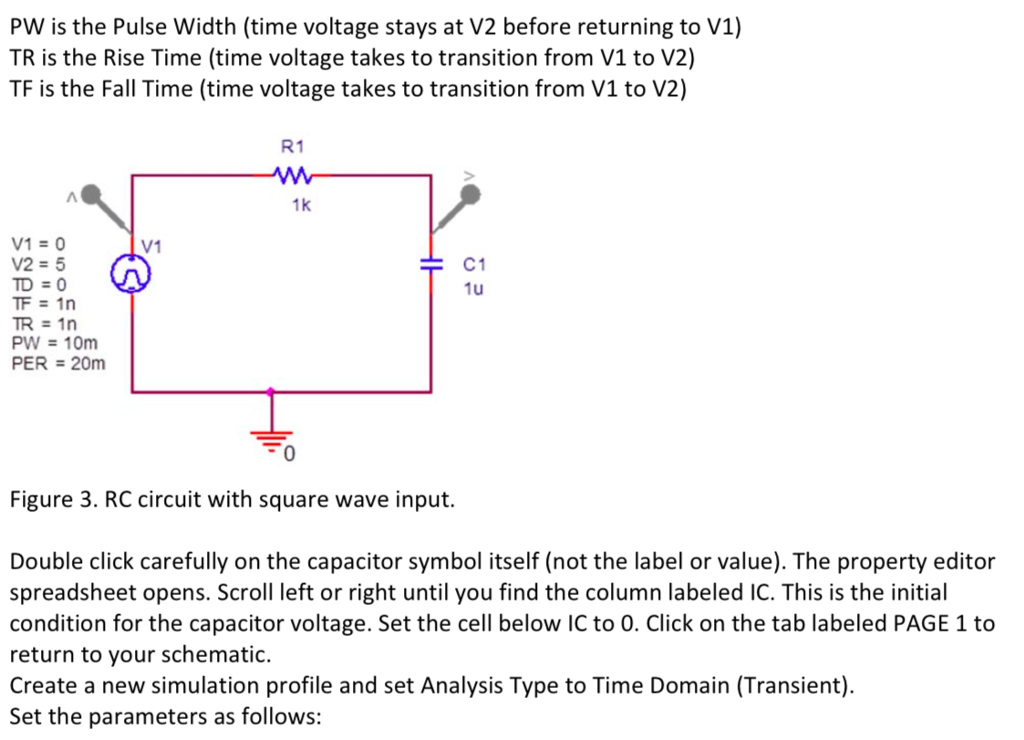 Solved Prelab Part Consider The Rc Circuit Shown Below In Chegg