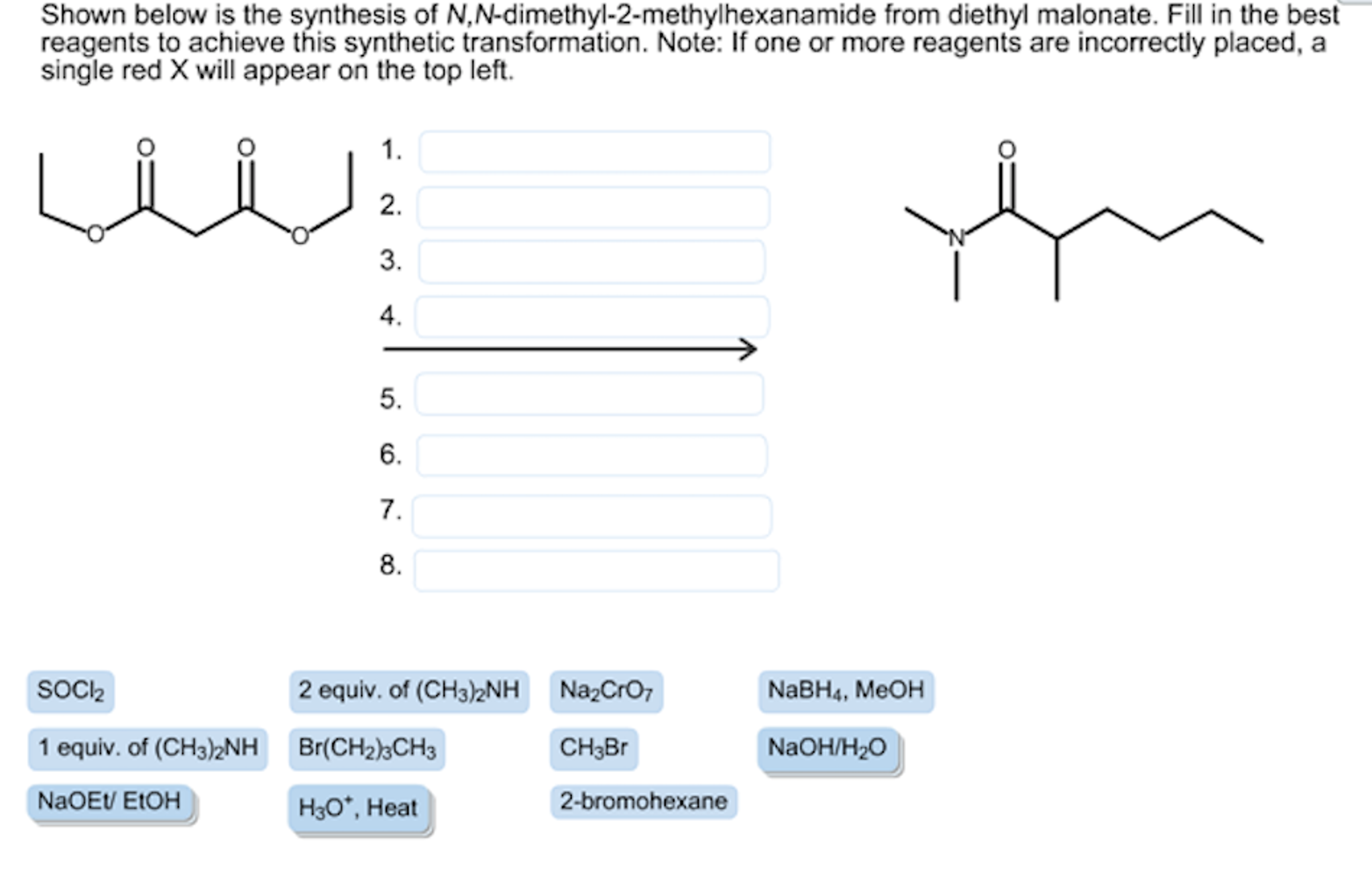 Solved Shown Below Is The Synthesis Of N Chegg