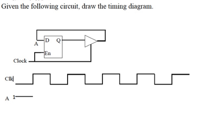 Draw A Timing Diagram For The Circuit In Figure Solved