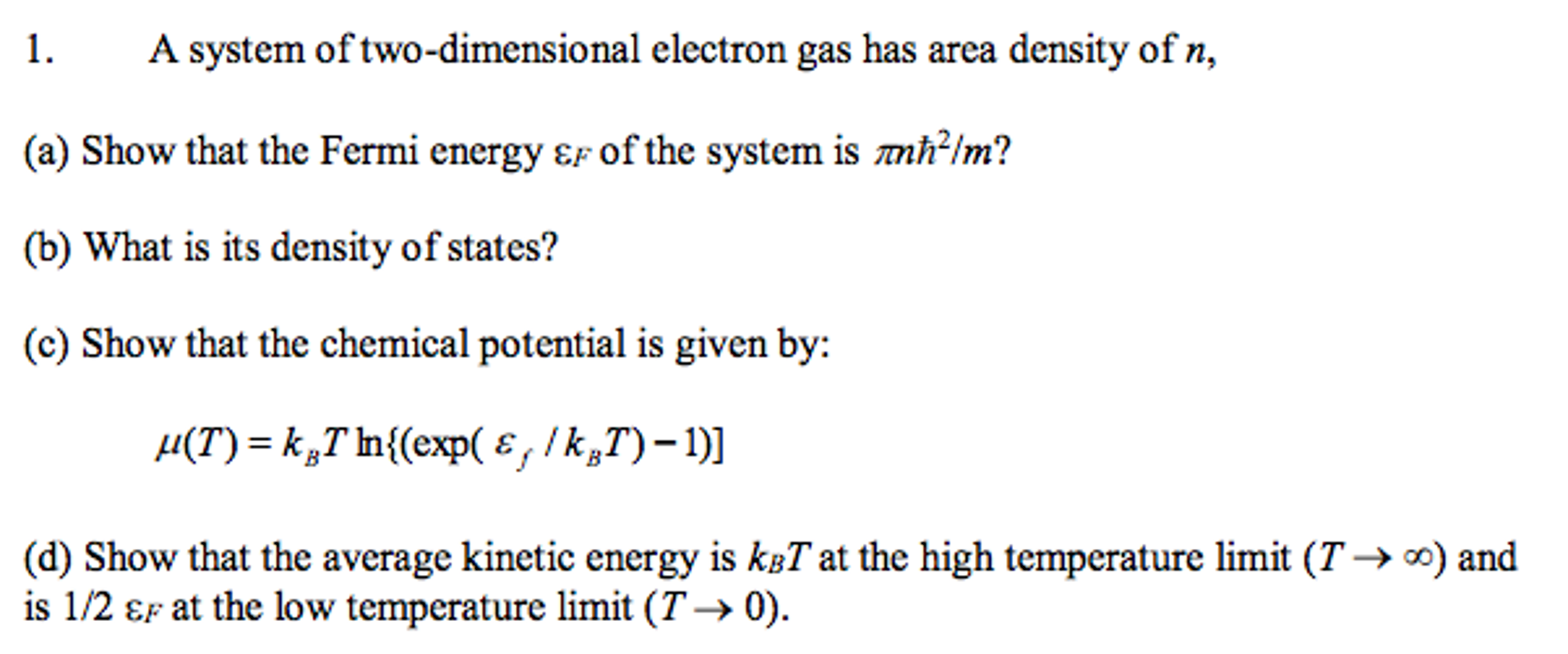 Two Dimensional Electron Gas