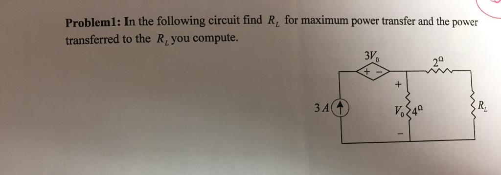 Solved Problem1 In The Following Circuit Find R For Chegg