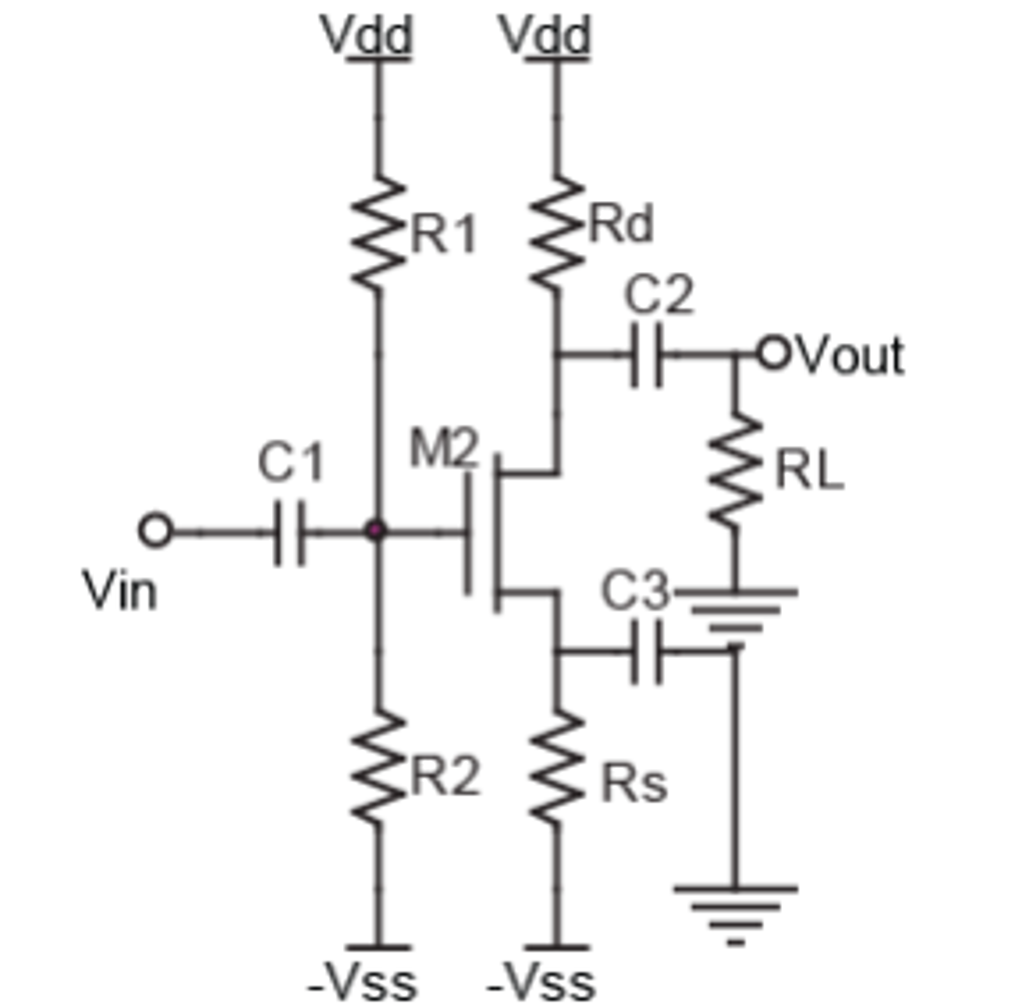 Solved Draw Ac Equivalent Circuit Of The Common Source Chegg