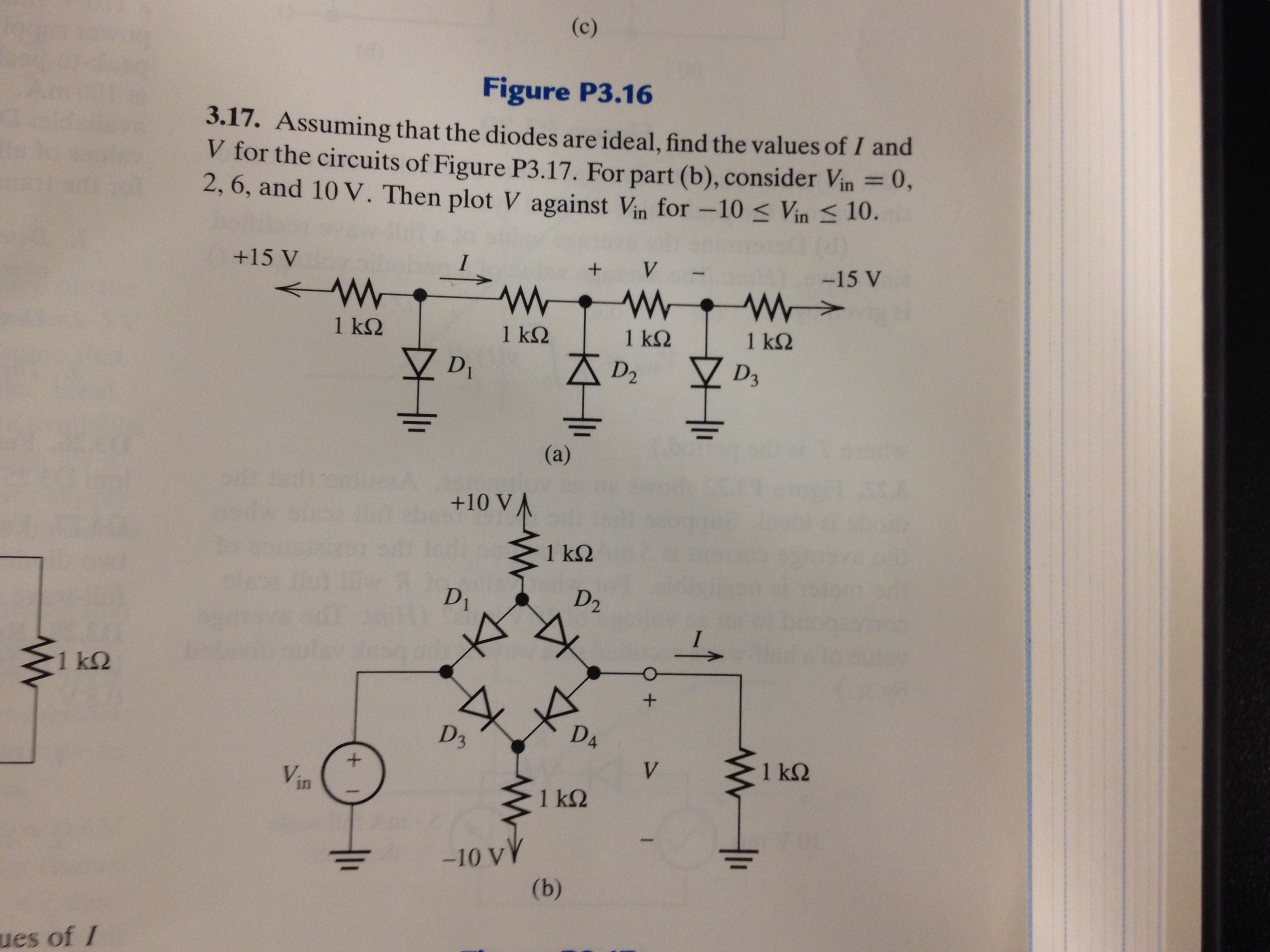 Solved Assuming That The Diodes Are Ideal Find The Values Chegg