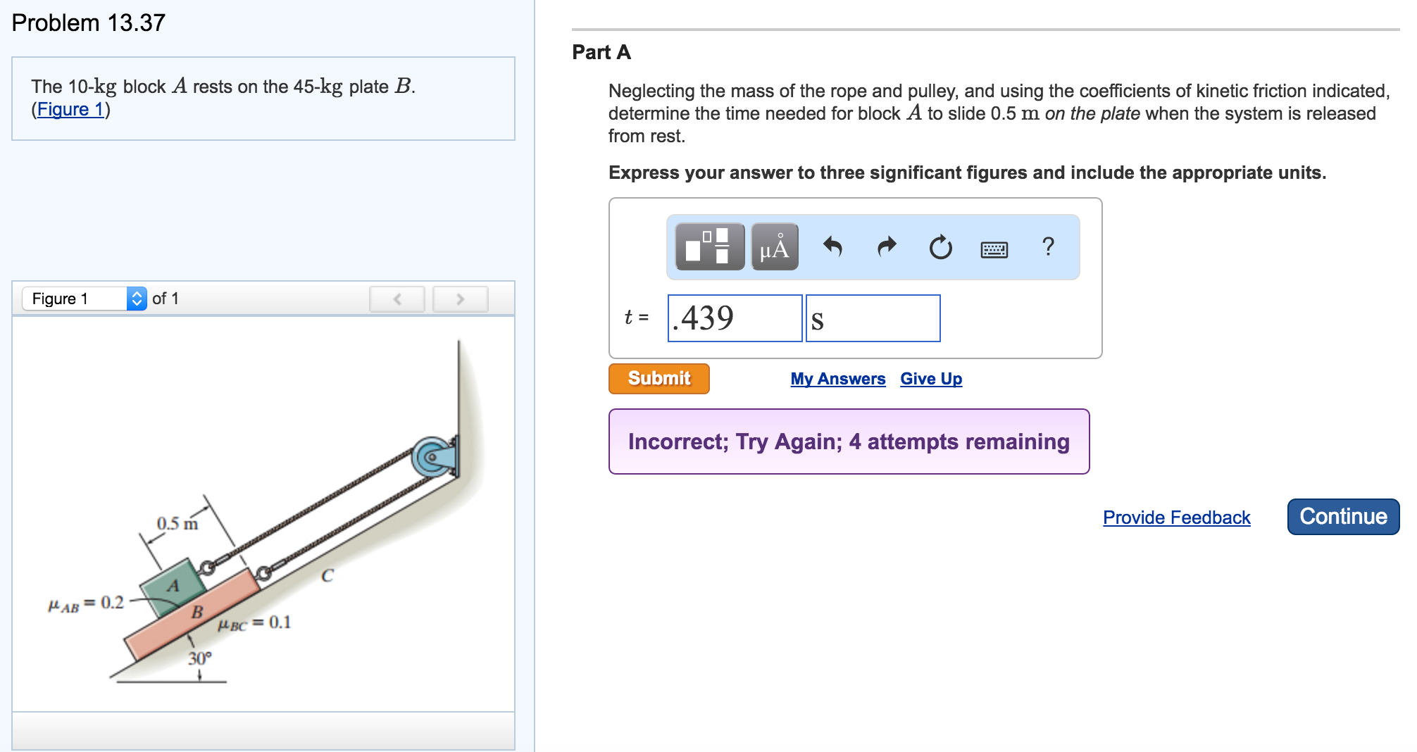 Solved The Kg Block A Rests On The Kg Plate B Chegg