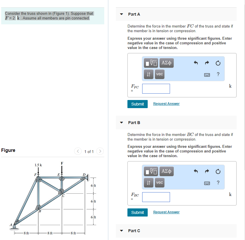 Solved Consider The Truss Shown In Figure Suppose That Chegg