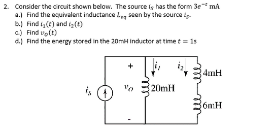 Consider The Circuit Shown Below Find