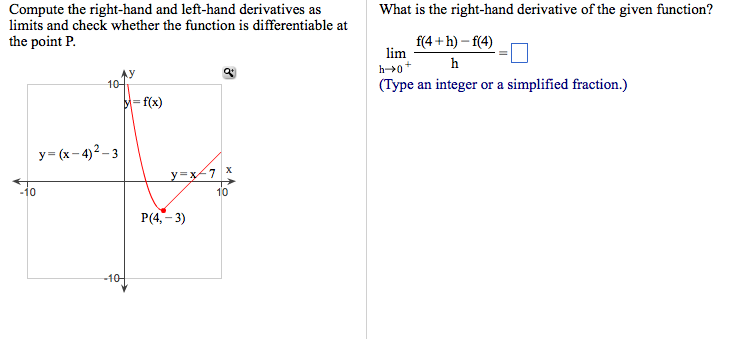 Solved Compute The Right Hand And Left Hand Derivatives As Chegg