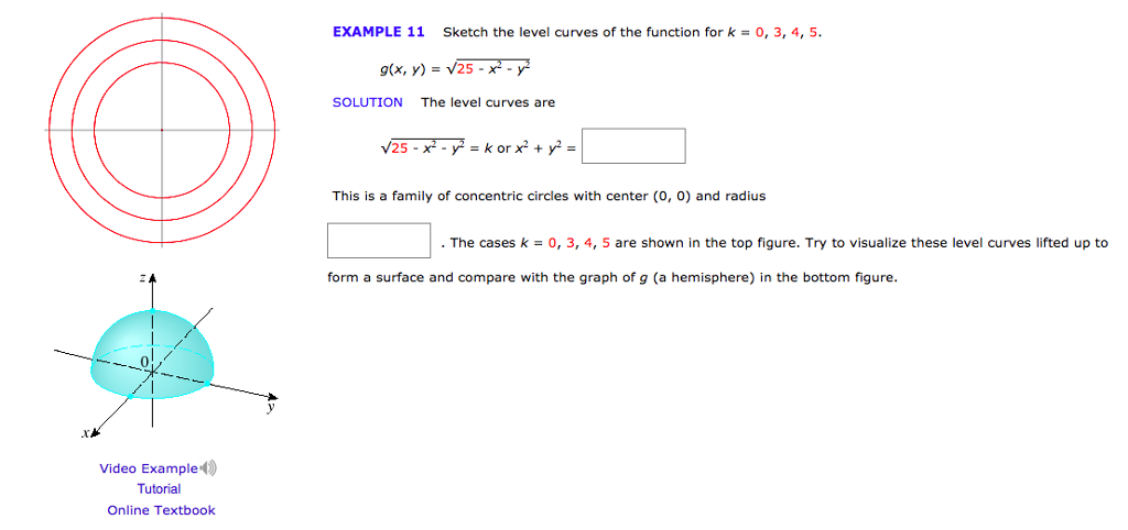 Solved EXAMPLE 11 Sketch The Level Curves Of The Function Chegg