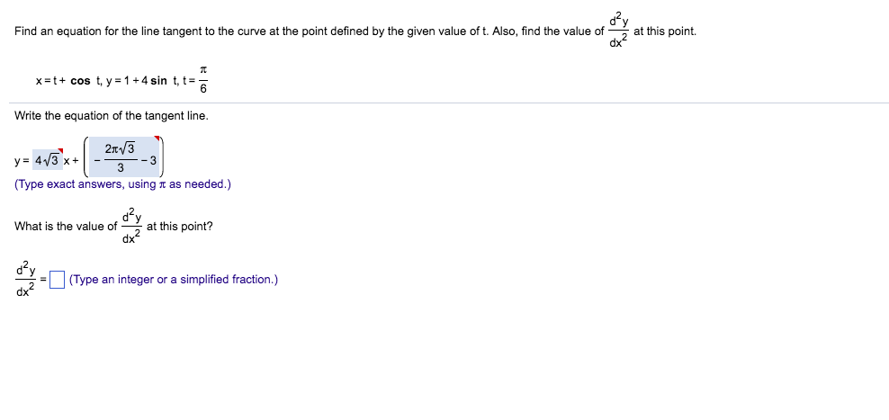 Solved Find An Equation For The Line Tangent To The Curve At Chegg