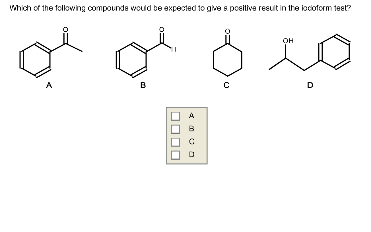 Solved Which Of The Following Compounds Would Be Expected To Chegg