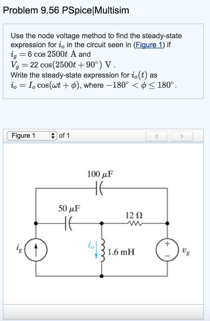 Solved Use The Node Voltage Method To Find The Steady State Chegg