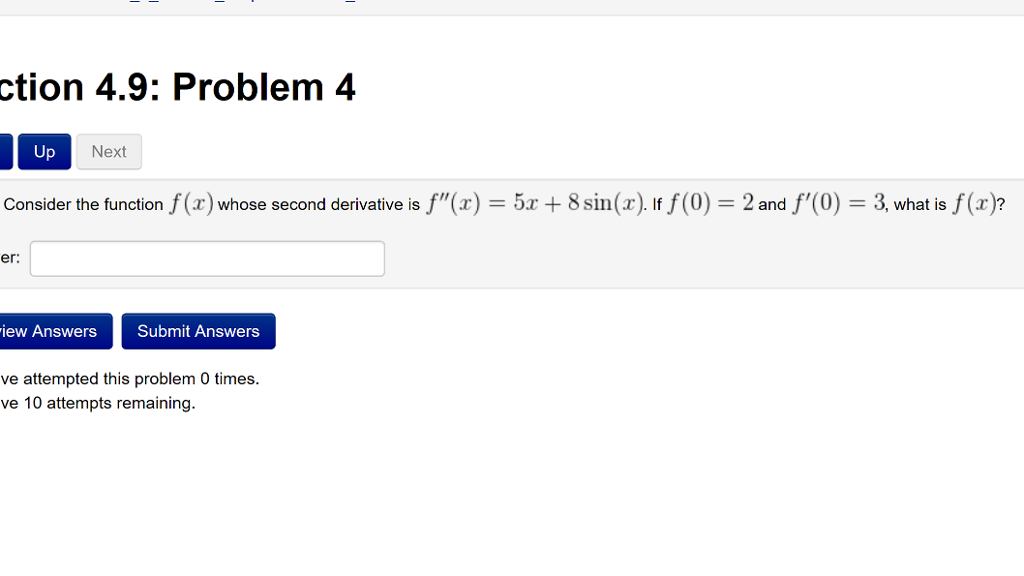 Solved Consider The Function F X Whose Second Derivative Is Chegg