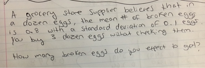 Solved A Grocery Store Supplier Believes That In A Dozen Chegg