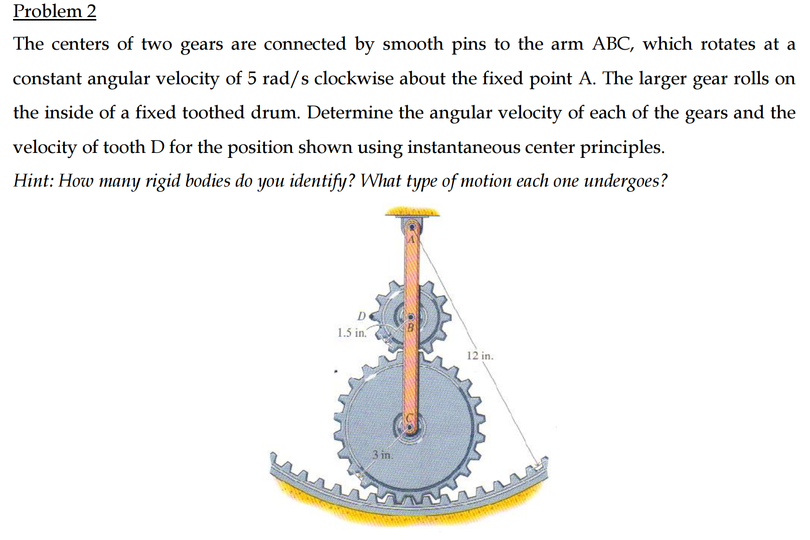 The Centers Of Two Gears Are Connected By Smooth P...