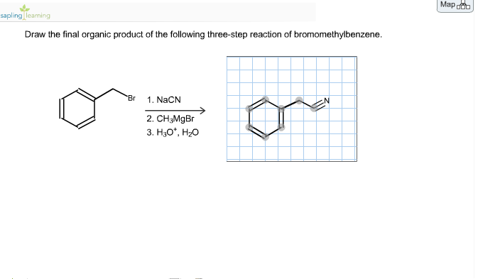 Draw The Final Organic Product Of The Following Three Step Reaction Of