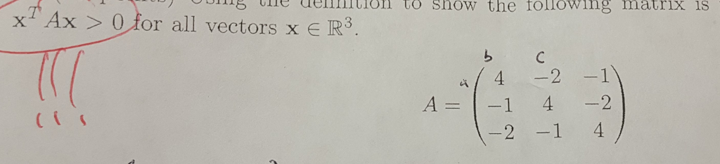 Solved Using The Definition To Show The Following Matrix Is Chegg