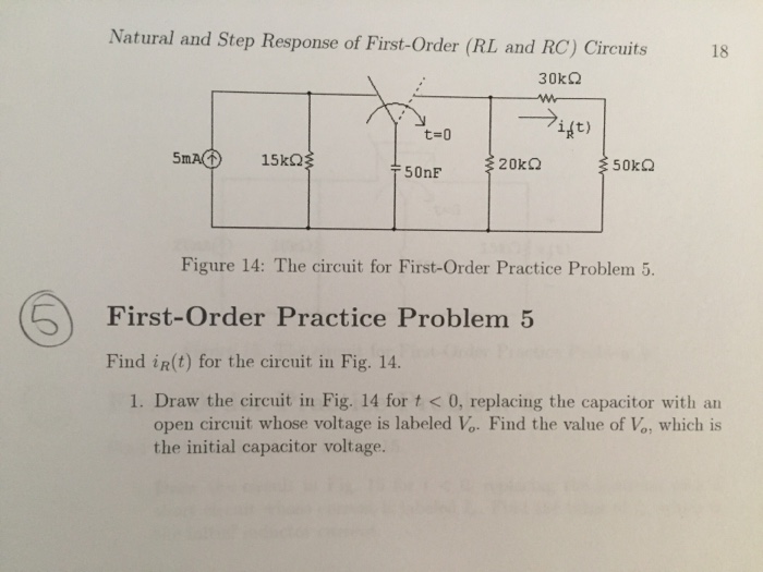 Solved Natural And Step Response Of First Order Rl And Rc Chegg