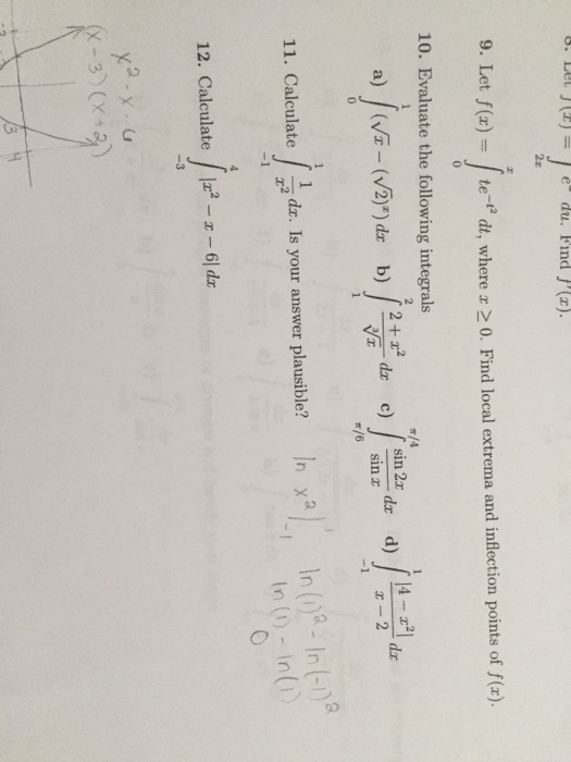 Solved Let F X Integral X Te T Dt Where X Chegg